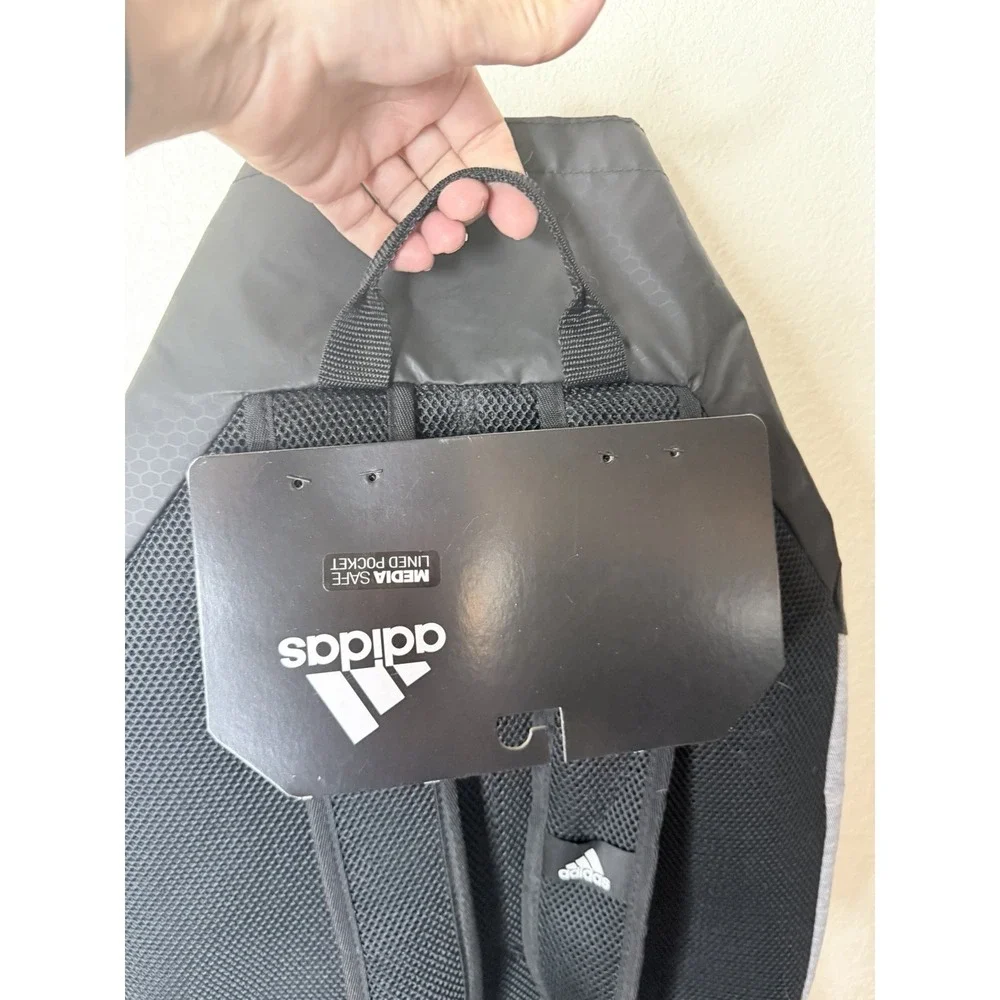 Adidas ID Pack Sackpack Backpack Onix Black School College Travel Bag NWT$38